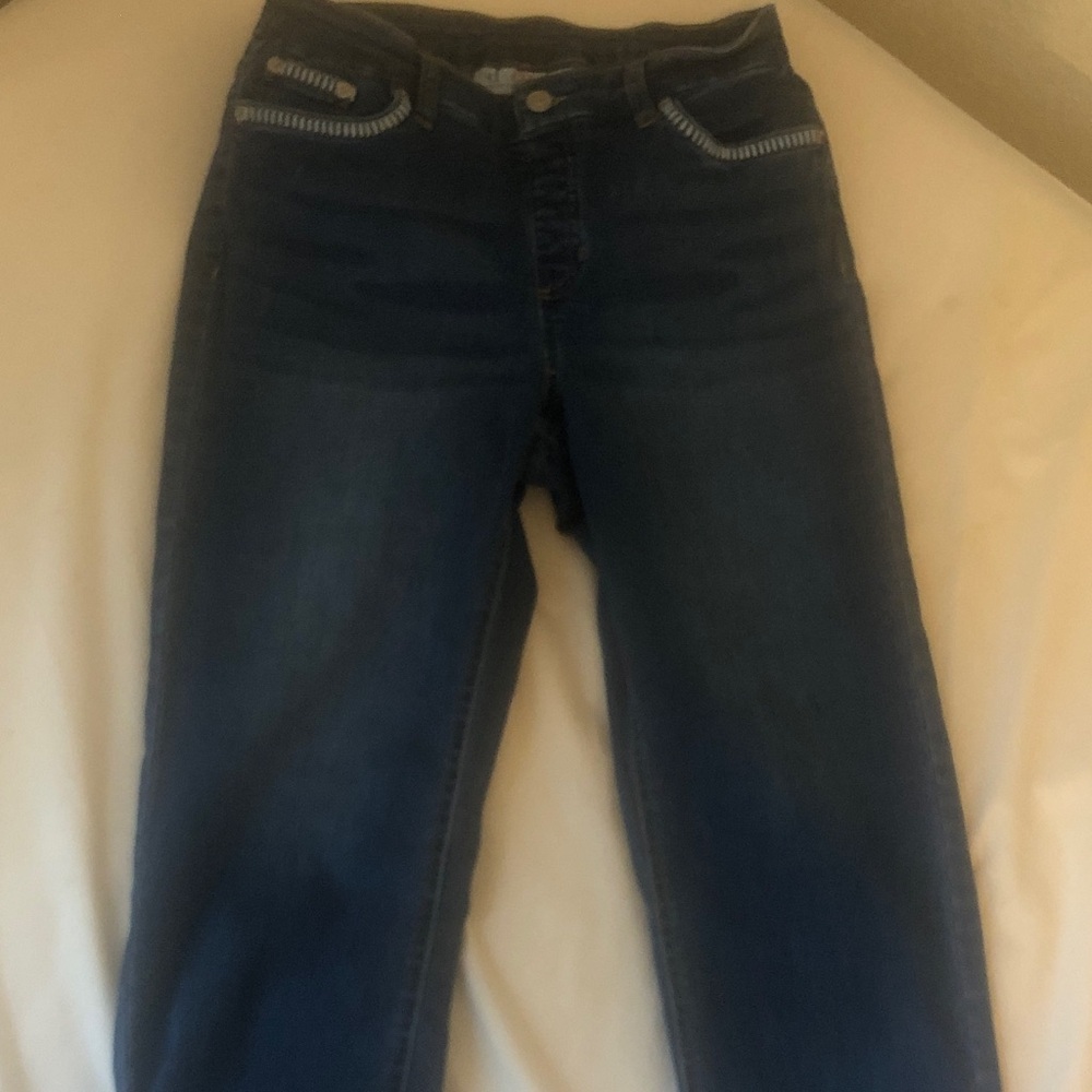 Dark Blue Ankle Jeans